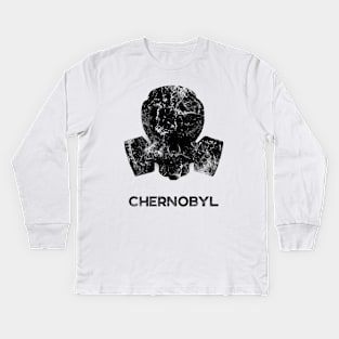 Chernobyl 1986 Disaster Radioactive legasov Gas Mask Shirt Kids Long Sleeve T-Shirt